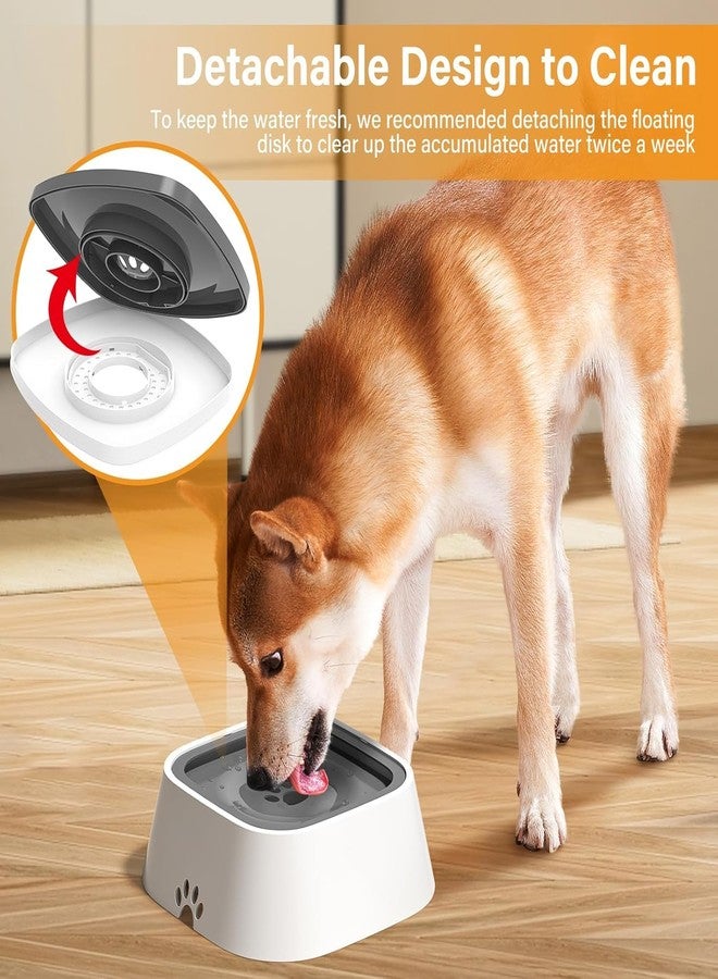 ZIPRON Dog Water Bowl No-Spill: 35oz/1L Cat Water Bowl Portable Dog Bowl with Eco-Friendly Material Slow Water Feeder Dispenser Vehicle Carried Water Bowl for Dogs, Cats, Pets & Outdoor Travel - Image 5